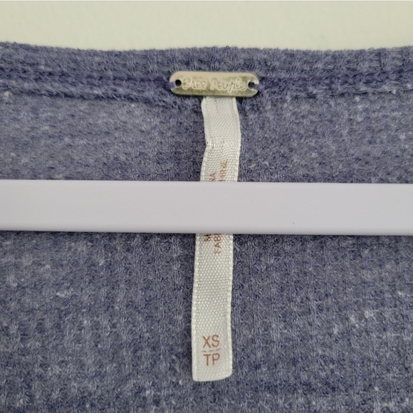 Free People Thermal Bohemian Thin Flowy Top Size XS - Picture 6 of 7